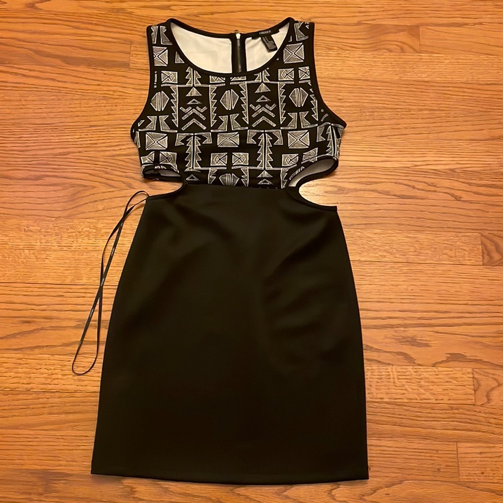 Forever 21 Geometric Dress with Side Cutouts
